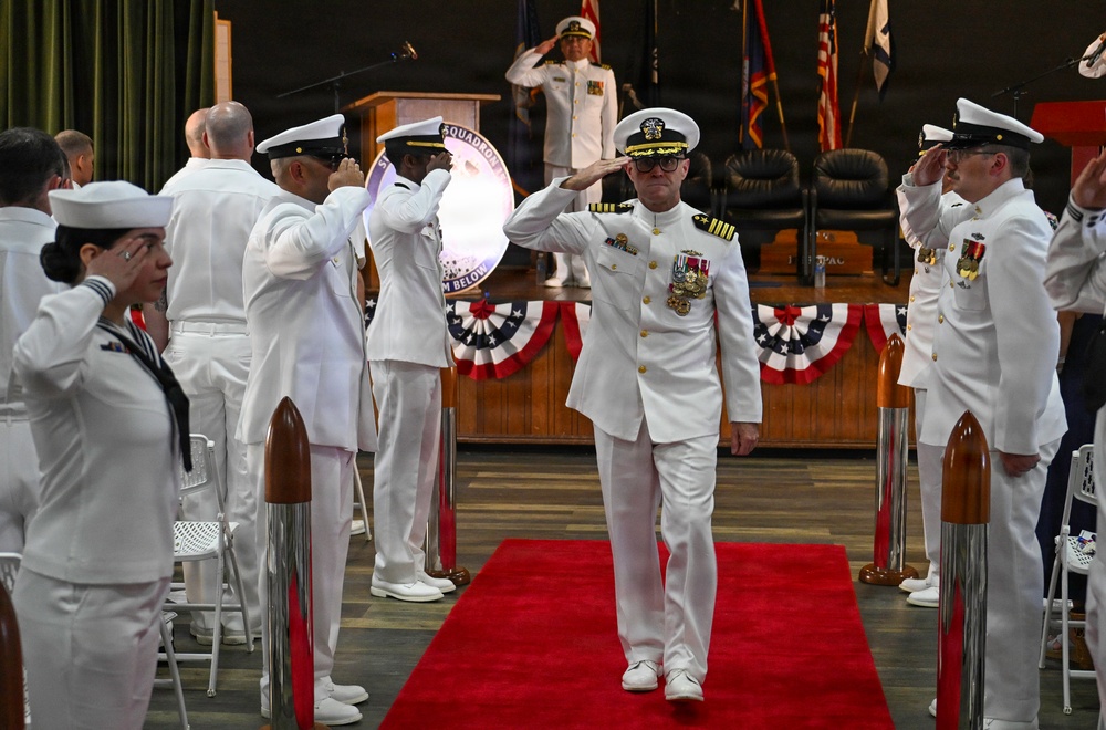 Commander, Submarine Squadron 15 holds change fo command