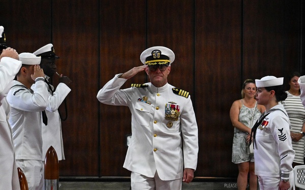 Commander, Submarine Squadron 15 holds change of command