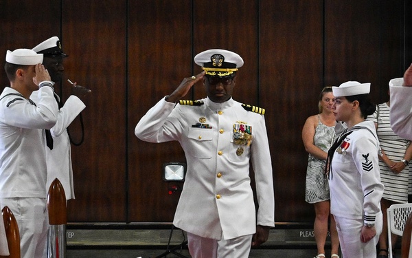 Commander, Submarine Squadron 15 holds change of command