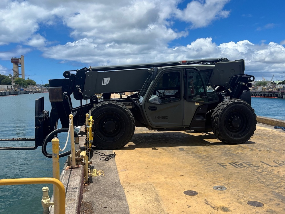 Japan Maritime Self-Defense Force Rear Adm. Kobayashi visits U.S. Navy Seabees during RIMPAC 26