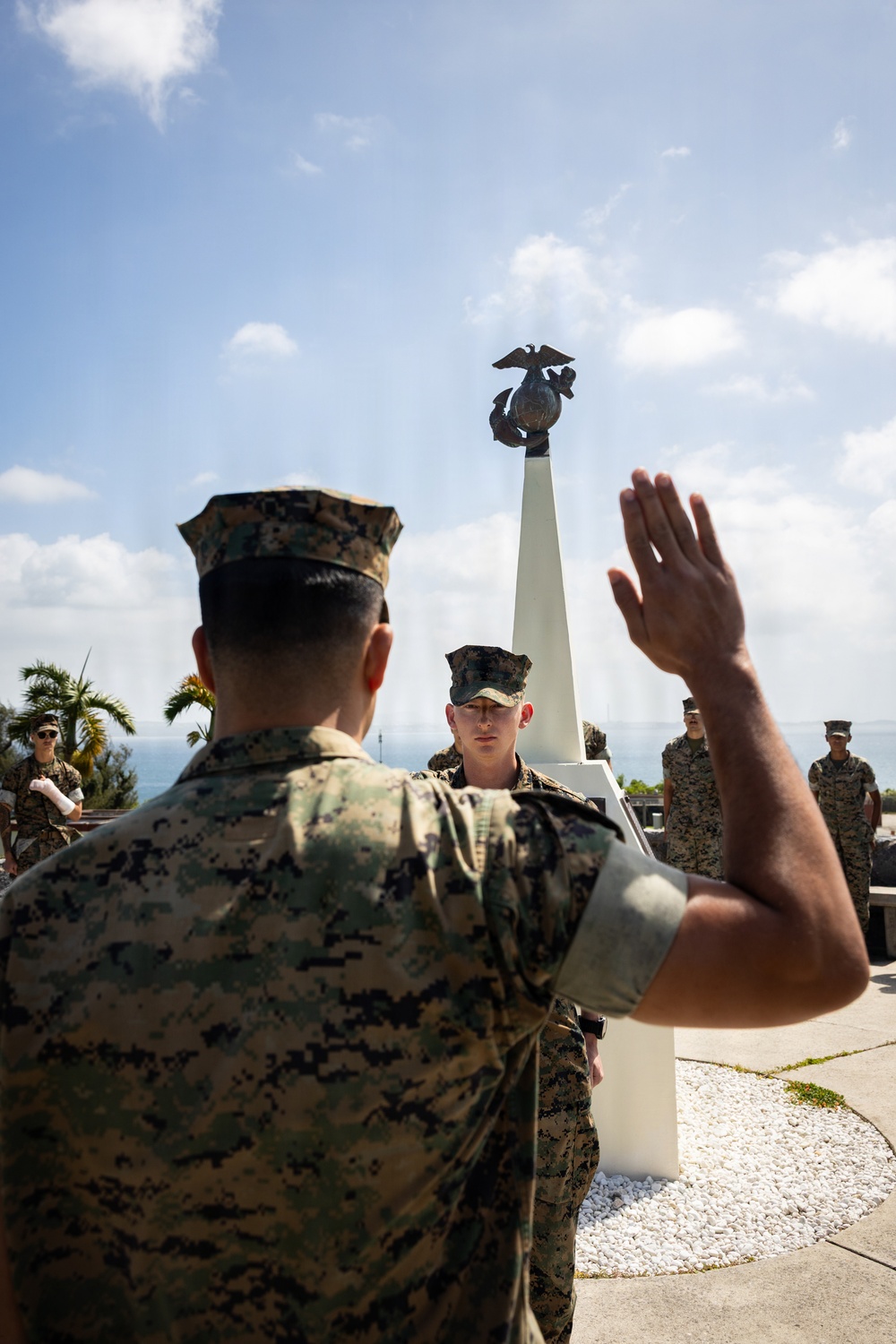 Cpl. Trump Reenlistment Ceremony