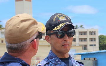 Japan Maritime Self-Defense Force Rear Adm. Kobayashi visits U.S. Navy Seabees during RIMPAC 26