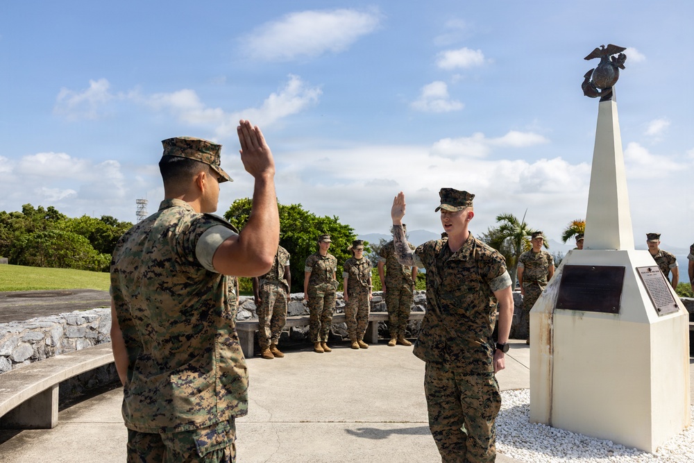 Cpl. Trump Reenlistment Ceremony