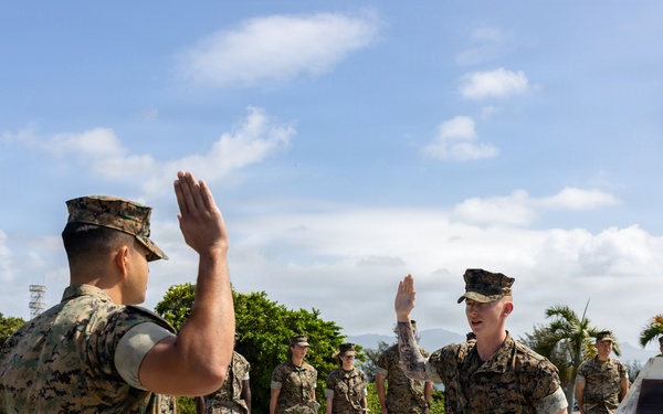 Cpl. Trump Reenlistment Ceremony