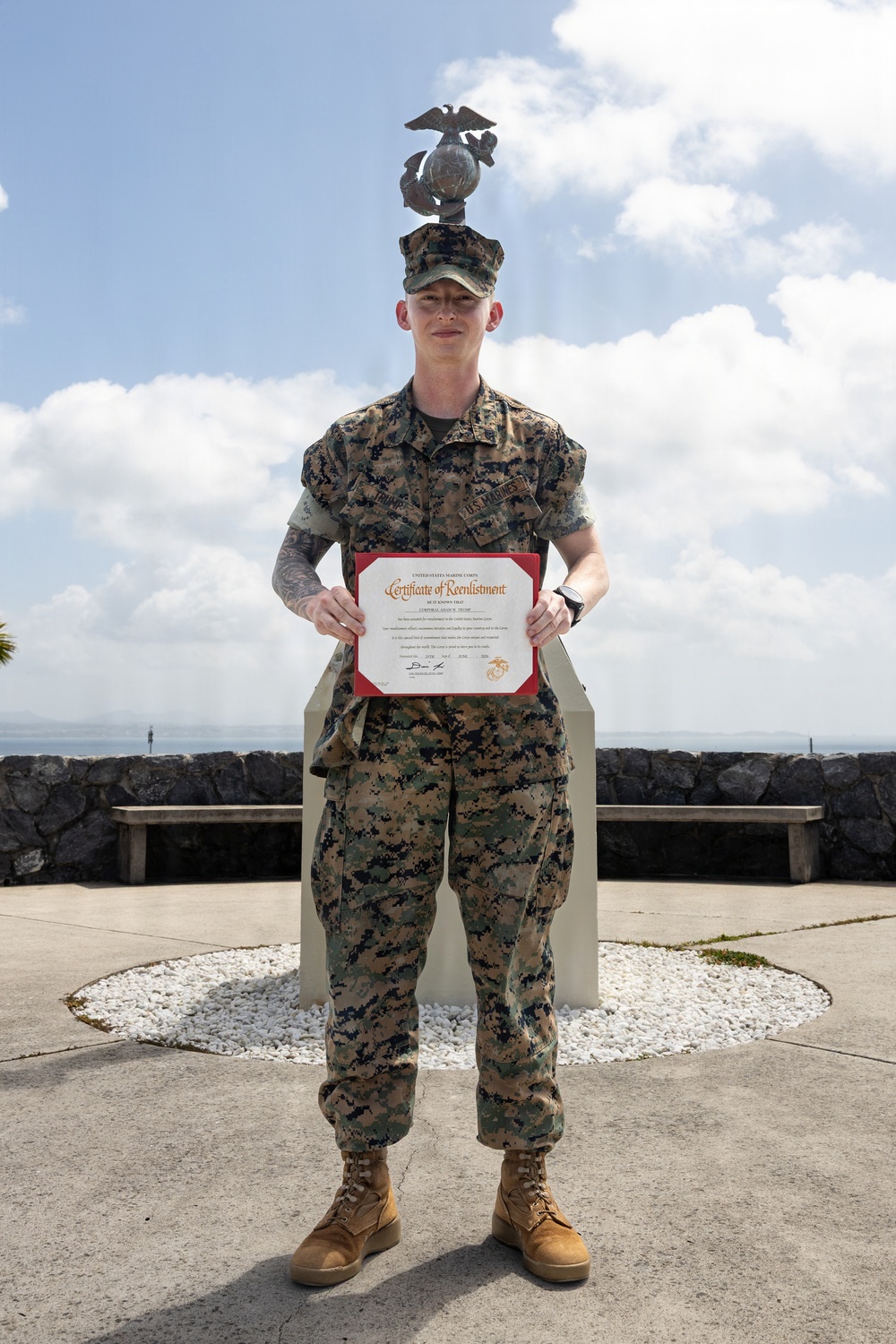 Cpl. Trump Reenlistment Ceremony
