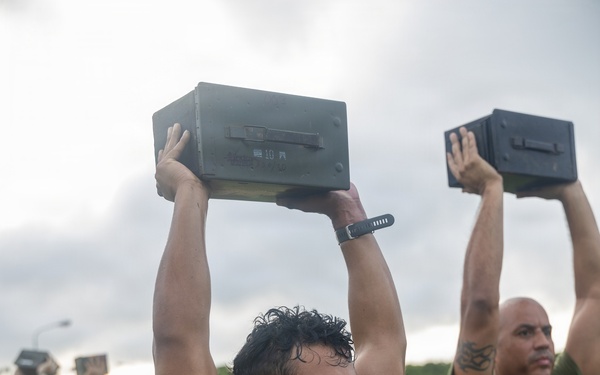 1st MAW staff noncommissioned officers participate in physical training