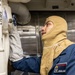 USS Mustin conducts an integrated training team drill