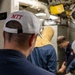 USS Mustin conducts an integrated training team drill