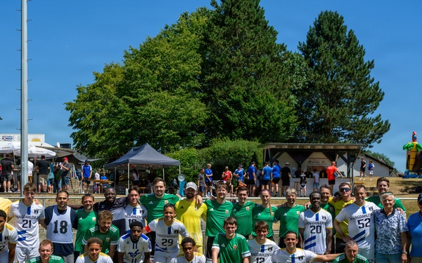 Spangdahlem Air Base takes on Rheinland-Pfalz Justice Institution in annual soccer friendly
