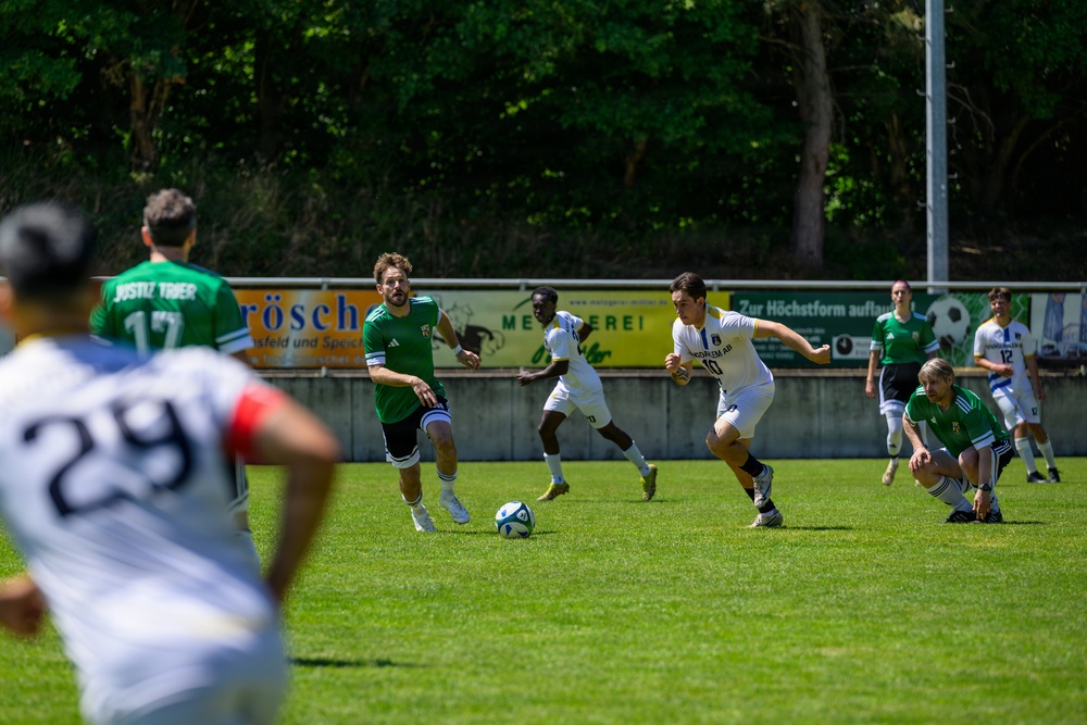 Spangdahlem Air Base takes on Rheinland-Pfalz Justice Institution in annual soccer friendly