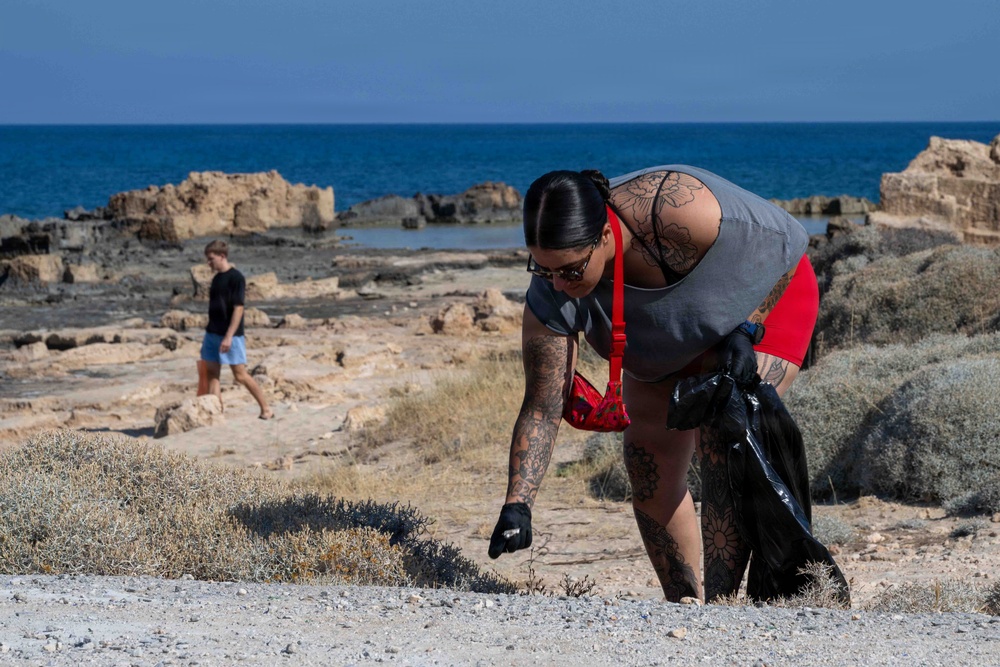 NSA Souda Bay Pachia Ammos Beach Clean Up COMREL