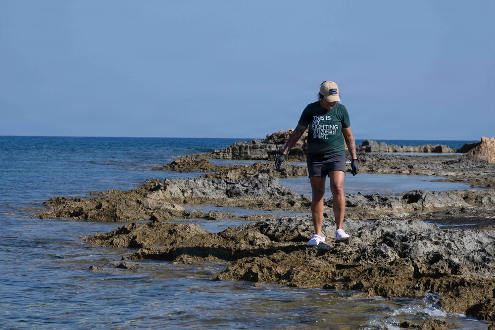 NSA Souda Bay Pachia Ammos Beach Clean Up COMREL