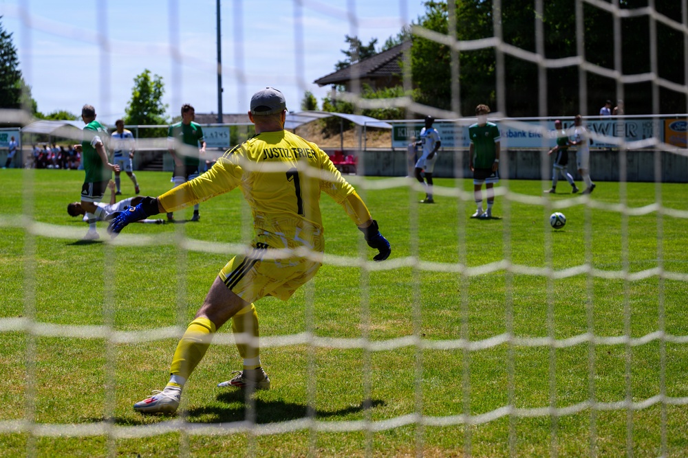 Spangdahlem Air Base takes on Rheinland-Pfalz Justice Institution in annual soccer friendly