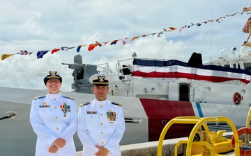 New commanding officer at helm of USCGC Myrtle Hazard