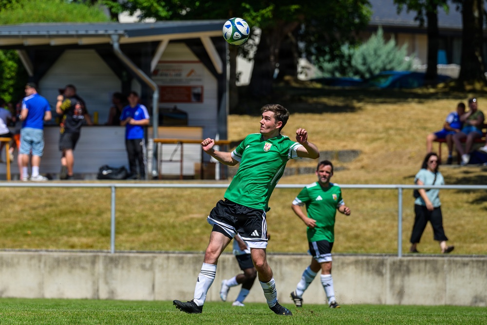 Spangdahlem Air Base takes on Rheinland-Pfalz Justice Institution in annual soccer friendly