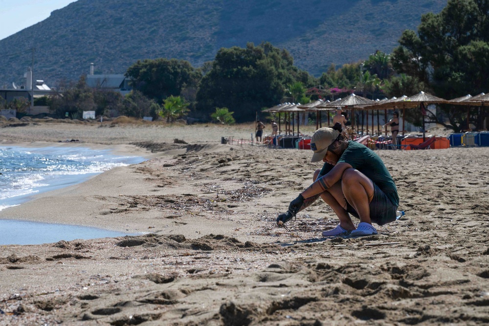 NSA Souda Bay Pachia Ammos Beach Clean Up COMREL
