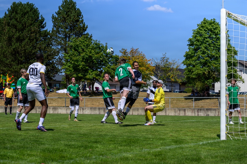 Spangdahlem Air Base takes on Rheinland-Pfalz Justice Institution in annual soccer friendly