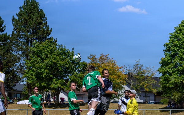 Spangdahlem Air Base takes on Rheinland-Pfalz Justice Institution in annual soccer friendly
