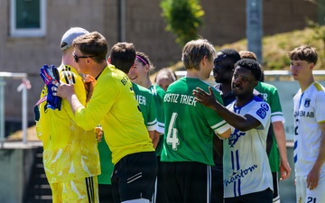 Spangdahlem Air Base takes on Rheinland-Pfalz Justice Institution in annual soccer friendly
