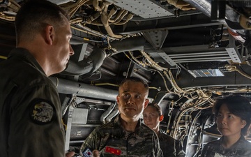 Commanding General of MARFORK, ROK Marine Corps Deputy Commandant tour MCAS Futenma