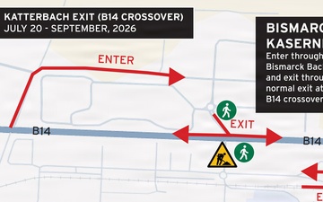 Construction detour - Katterbach exit