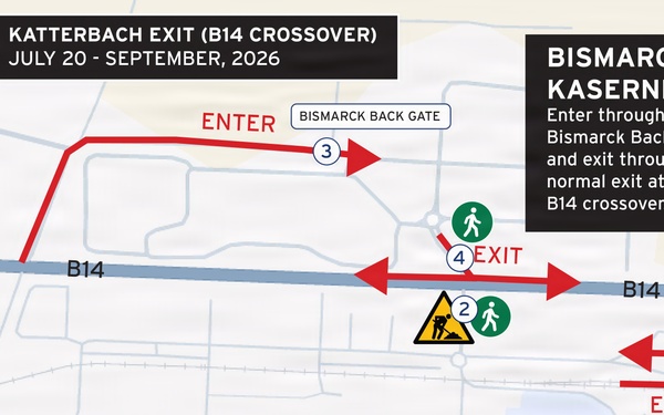 Construction detour - Katterbach exit
