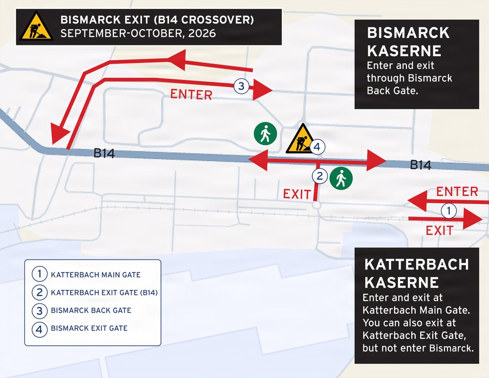 Construction detour - Bismarck exit