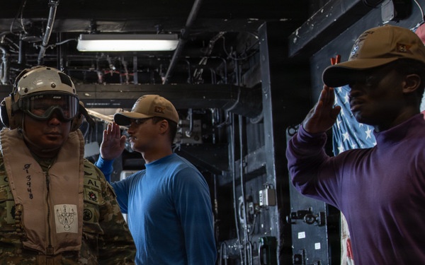 Multinational key leaders, congressional staff delegation tour USS Essex