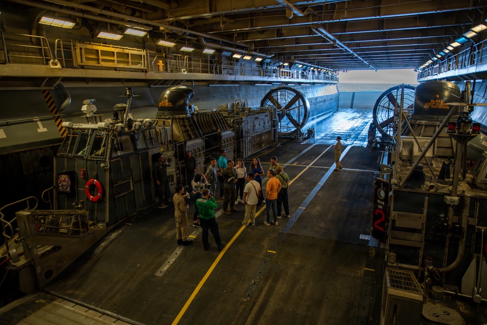 Multinational key leaders, congressional staff delegation tour USS Essex