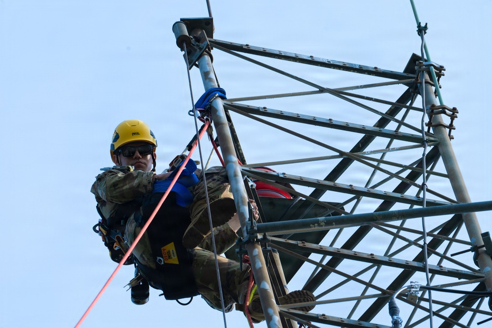 Tower Climbing with the 213th Engineering Installation Squadron