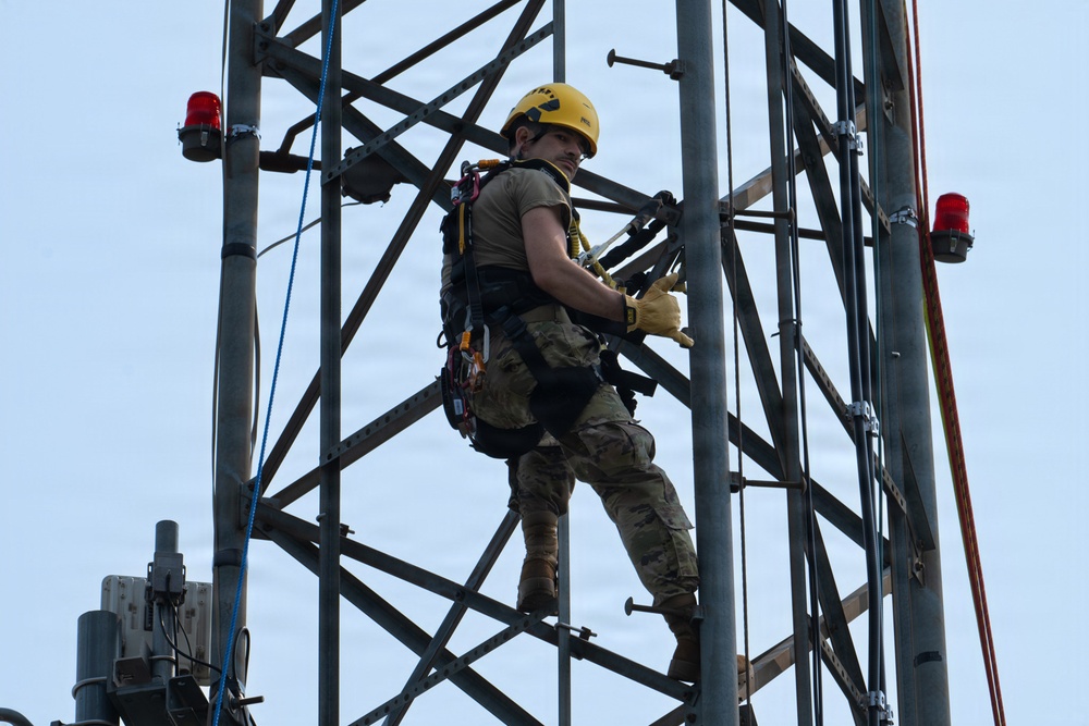 Tower Climbing with the 213th Engineering Installation Squadron