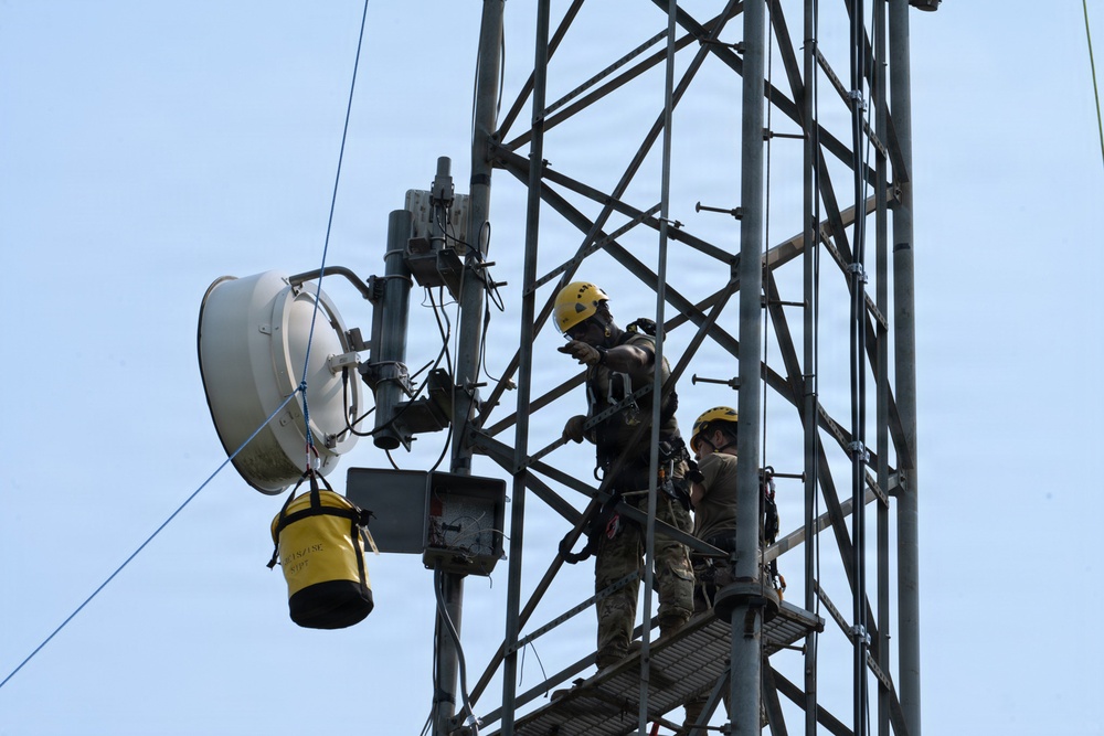 Tower Climbing with the 213th Engineering Installation Squadron
