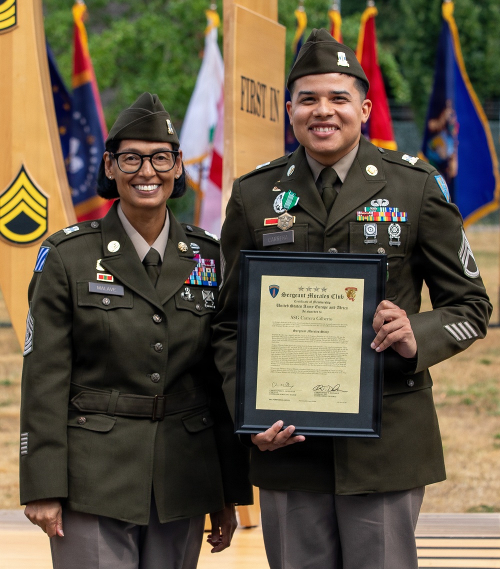 Rheinland-Pfalz Sergeant Morales Club Inducts 21st TSC Soldiers