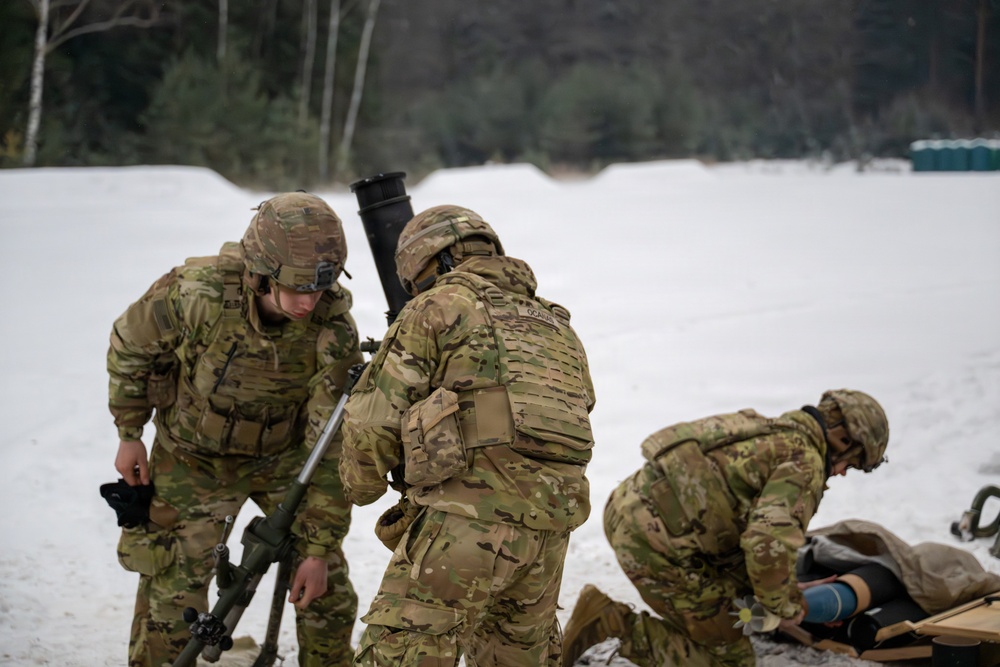 Paratroopers Conduct Mortar Gunnery at Grafenwoehr Training Area