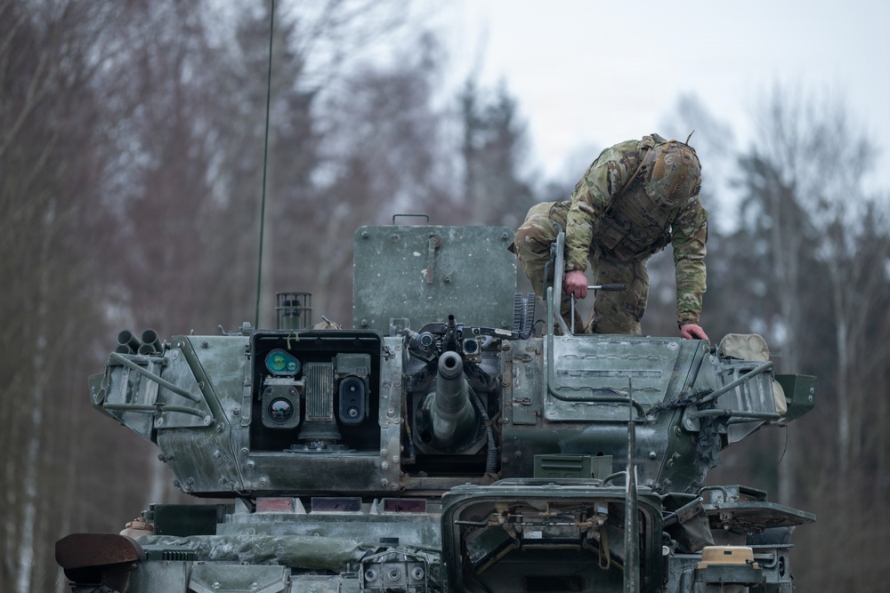 Alpha Troop, 1st Squadron, 2nd Cavalry Regiment Conducts Gunnery Training