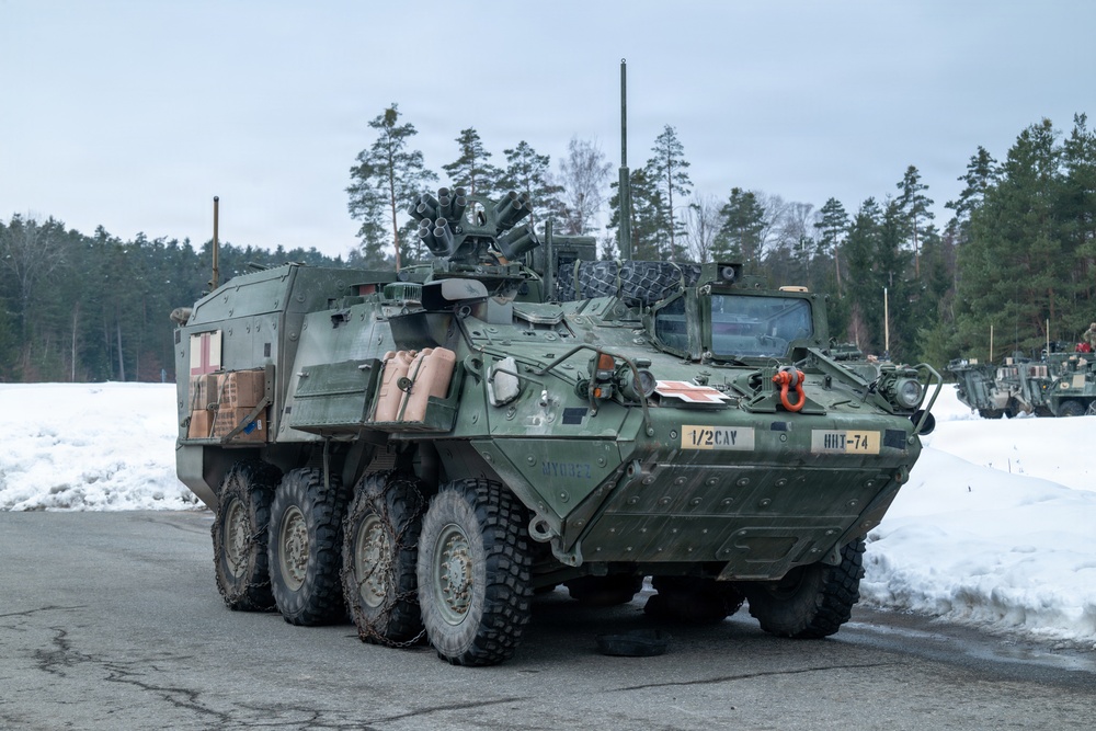 Alpha Troop, 1st Squadron, 2nd Cavalry Regiment Conducts Gunnery Training