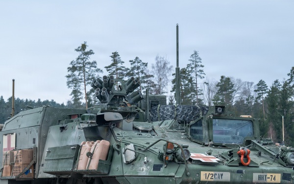 Alpha Troop, 1st Squadron, 2nd Cavalry Regiment Conducts Gunnery Training