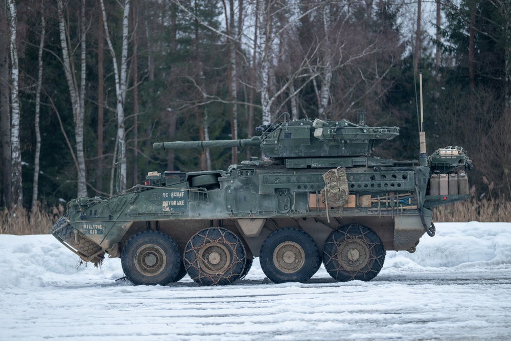 Alpha Troop, 1st Squadron, 2nd Cavalry Regiment Conducts Gunnery Training