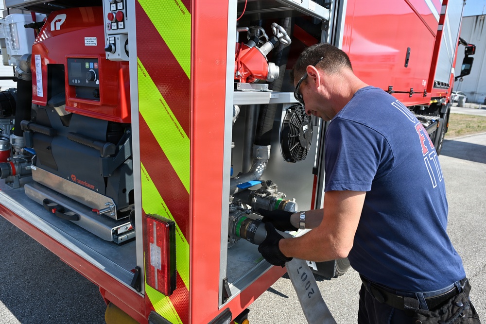 Firefighters Practice Domestic Fire Response in Italy