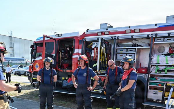 Firefighters Practice Domestic Fire Response in Italy