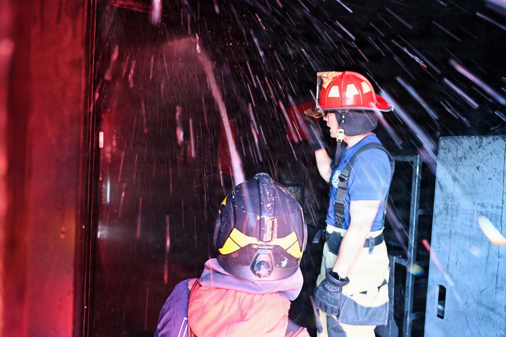 Firefighters Practice Domestic Fire Response in Italy