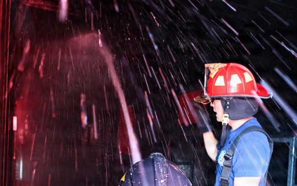 Firefighters Practice Domestic Fire Response in Italy