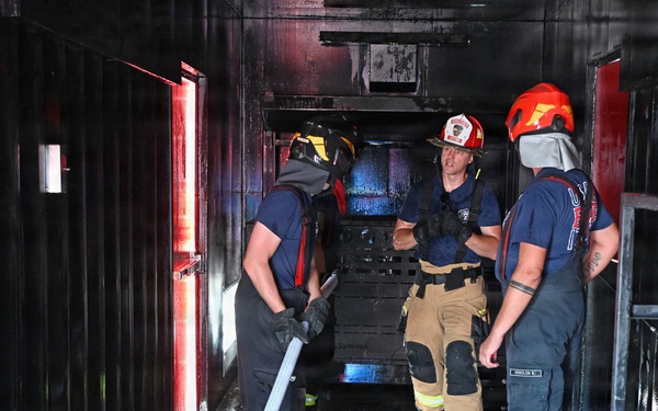 Firefighters Practice Domestic Fire Response in Italy