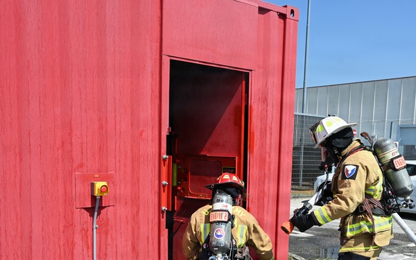 Firefighters Practice Domestic Fire Response in Italy