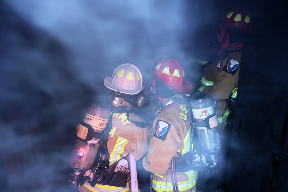 Firefighters Practice Domestic Fire Response in Italy