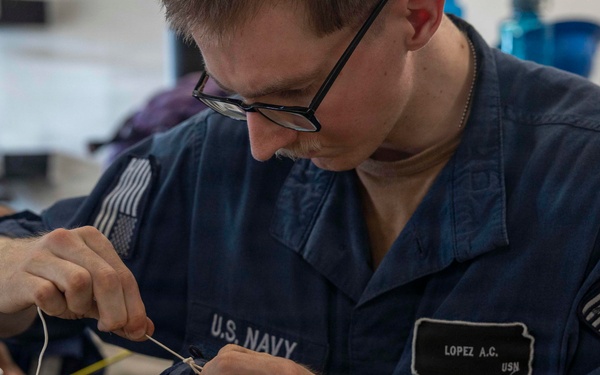 Deck Department Maintenance on USS Bataan (LHD 5)