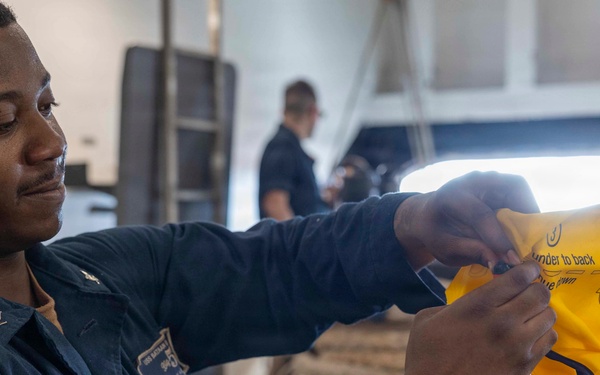 Deck Department Maintenance on USS Bataan (LHD 5)