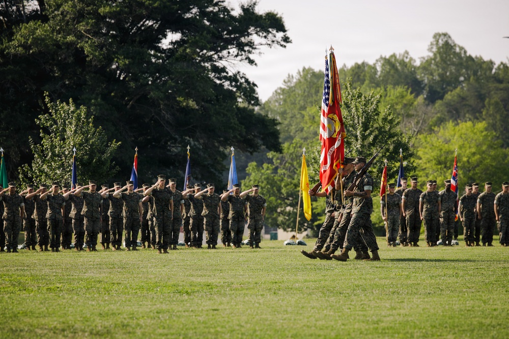 The Basic School change of command ceremony