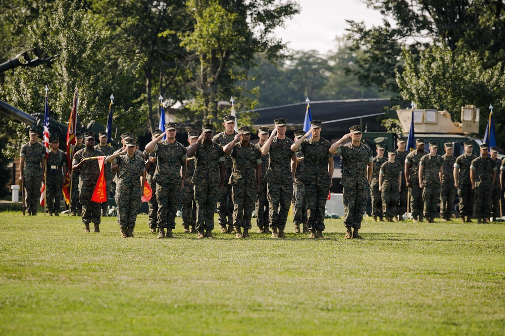 The Basic School change of command ceremony