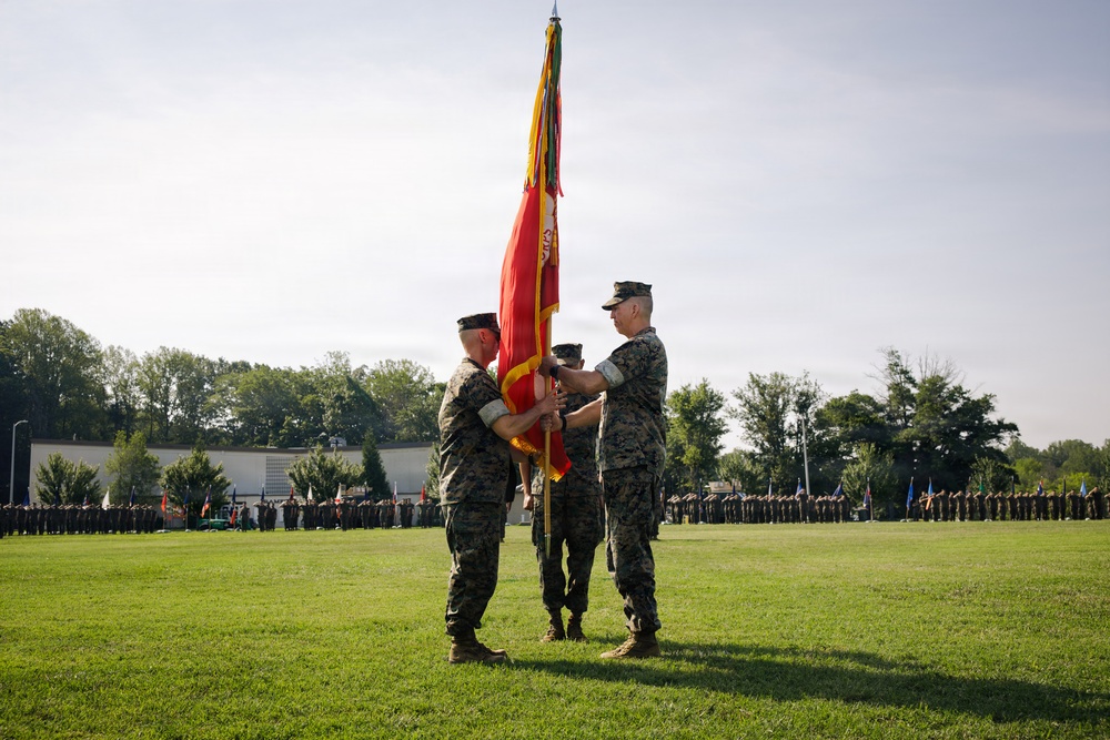 The Basic School change of command ceremony